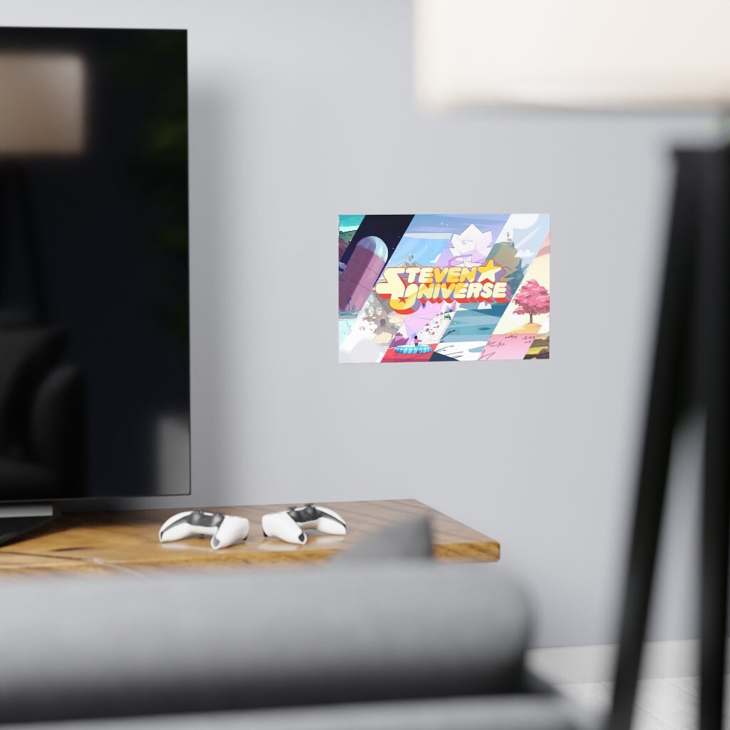 Steven Universe Locations Poster, The Crystal Gems, Steven Universe Artwork, Steven Universe GiftWall Print, Perfect for Bedroom & Desk