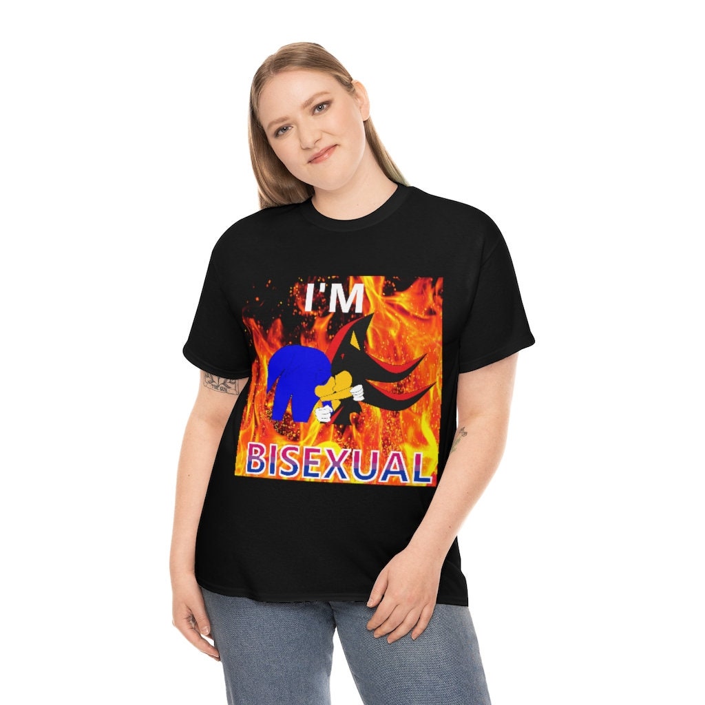 Sonic and Shadow Kissing "I'M BISEXUAL" T-shirt