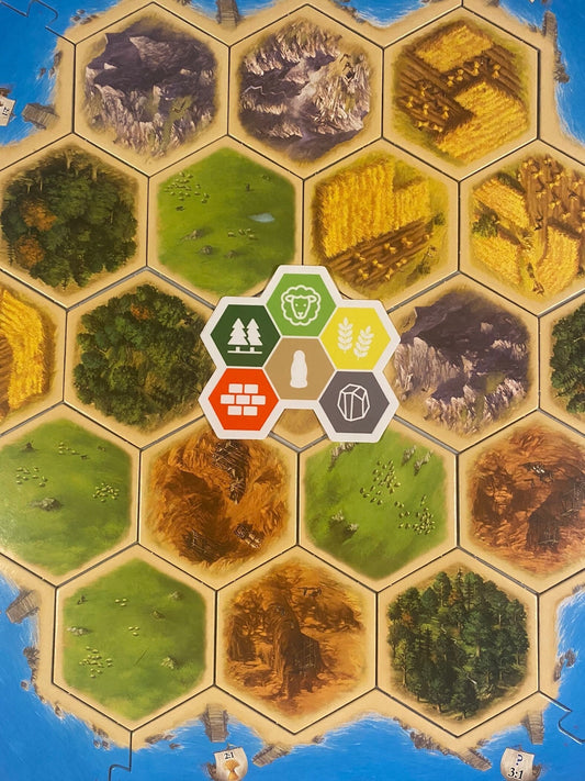 Settlers of Catan Resources Simple and Clean Sticker!  Vinyl Sticker, Laptop Stickers, Board Game Stickers, Hydroflask Stickers.