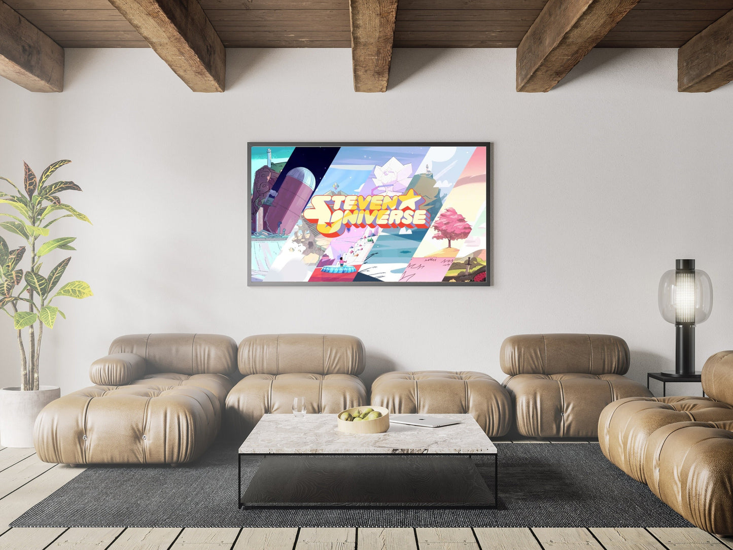 Steven Universe Locations Poster,  The Crystal Gems, Steven Universe Artwork, Steven Universe GiftWall Print, Perfect for Bedroom & Desk