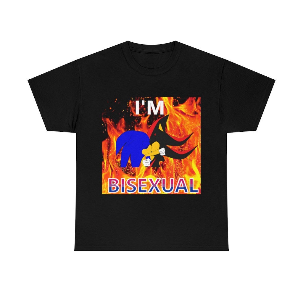 Sonic and Shadow Kissing "I'M BISEXUAL" T-shirt